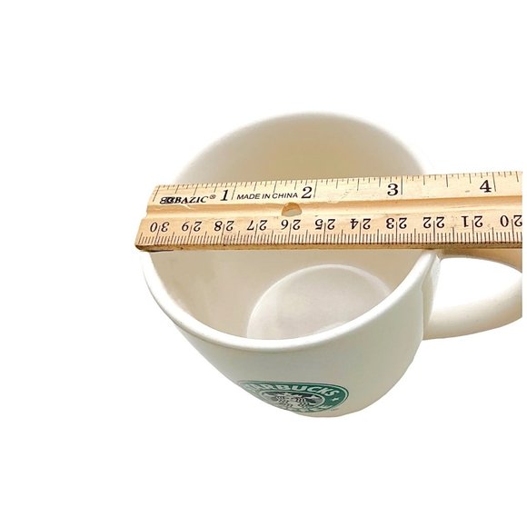 2008 Starbucks Coffee Tea Mug Cup, Porcelain Ceramic, Green Signature Logo - Picture 8 of 10